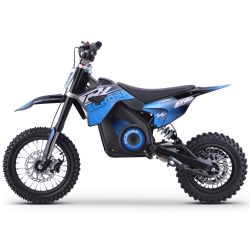 Pit Bike électrique - CRZ 1400W 36V - E-Cross 10"/12" - Bleu