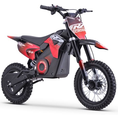 Pit Bike électrique - CRZ 1400W 48V - E-Cross 10"/12" - Rouge