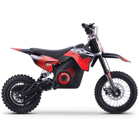 Pit Bike Elettrica - CRZ 1400W 48V - E-Cross 10"/12" - Rosso