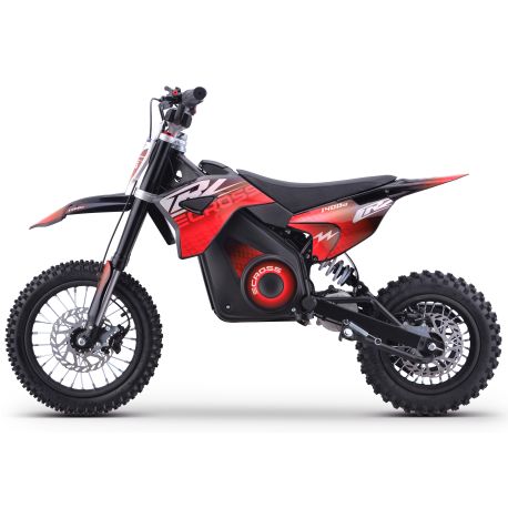 Pit Bike électrique - CRZ 1400W 48V - E-Cross 10"/12" - Rouge