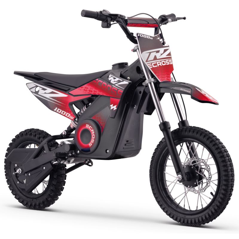 Pit Bike électrique - CRZ 1000W 36V - E-Cross 10"/12" - Rouge