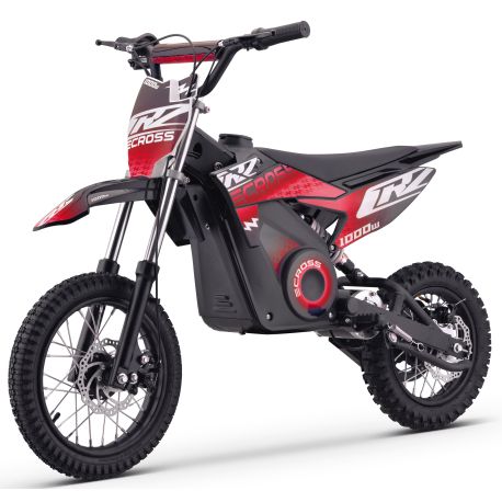 Pit Bike électrique - CRZ 1000W 36V - E-Cross 10"/12" - Rouge