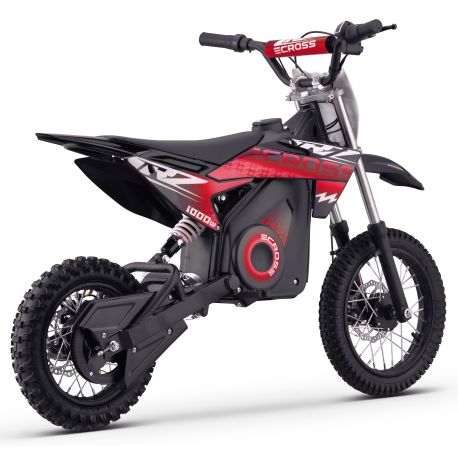 Pit Bike elettrica - CRZ 1000W 36V - E-Cross 10"/12" - Rosso