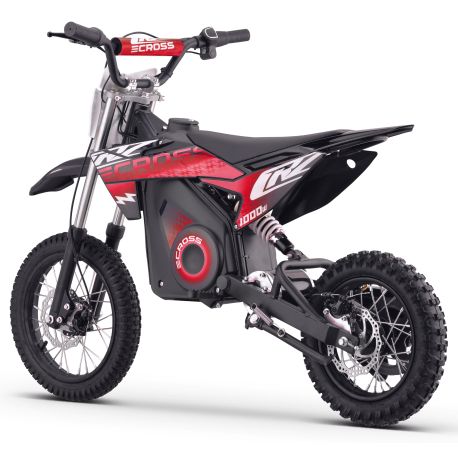 Pit Bike électrique - CRZ 1000W 36V - E-Cross 10"/12" - Rouge