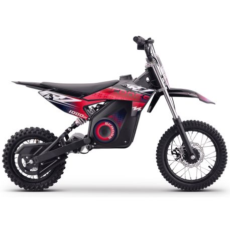 Pit Bike électrique - CRZ 1000W 36V - E-Cross 10"/12" - Rouge