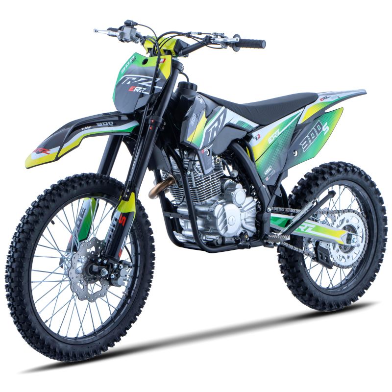 Motocross CRZ 300cc S ERZ PRO 18"/21" - Vert/Jaune (2025)