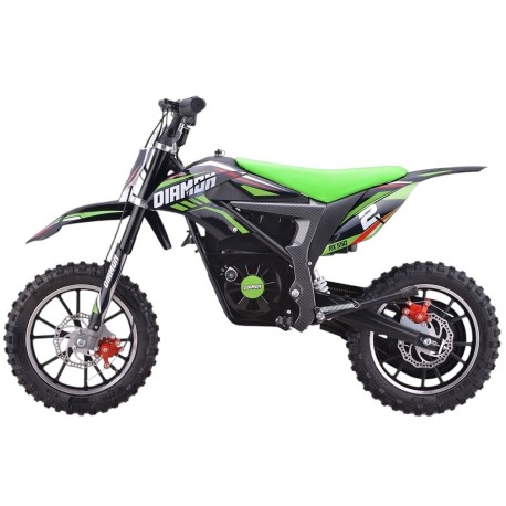 Pocket Bike elettrica Diamon - RX 550W - 10"/10" - Verde