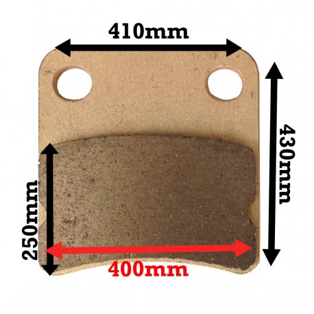 Plaquettes Frein Arriere simple piston 45/7 Haute Resistance