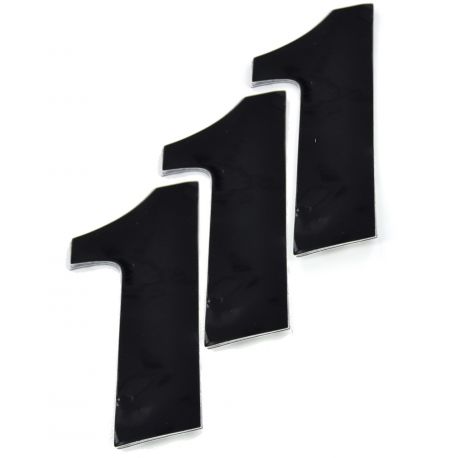 Numero de Plaque CRZ Noir 12 cm (vendu par 3)