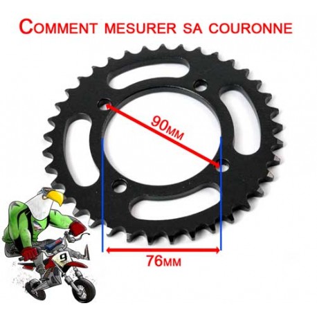 Comment Mesurer sa couronne de Dirt Bike, pit bike