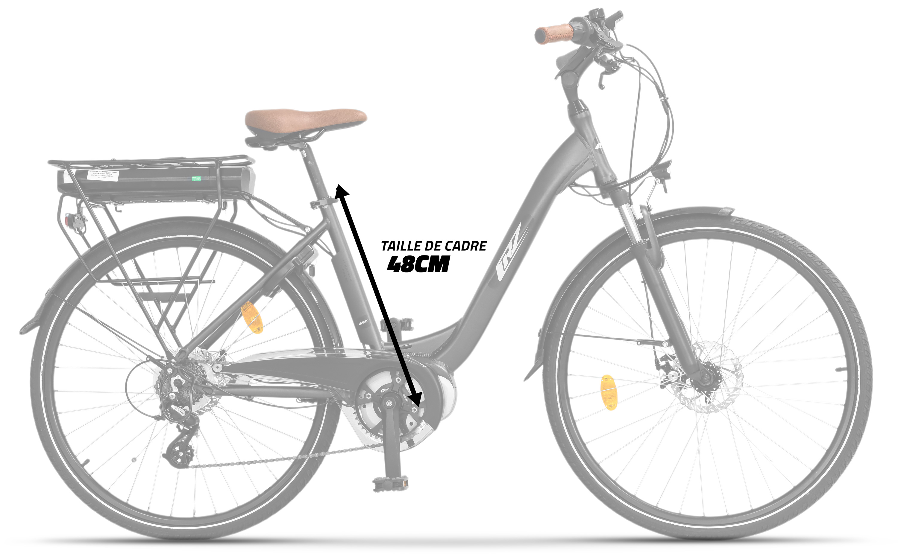 L'electrique sur un vélo 28", idéal à partir de 1m60