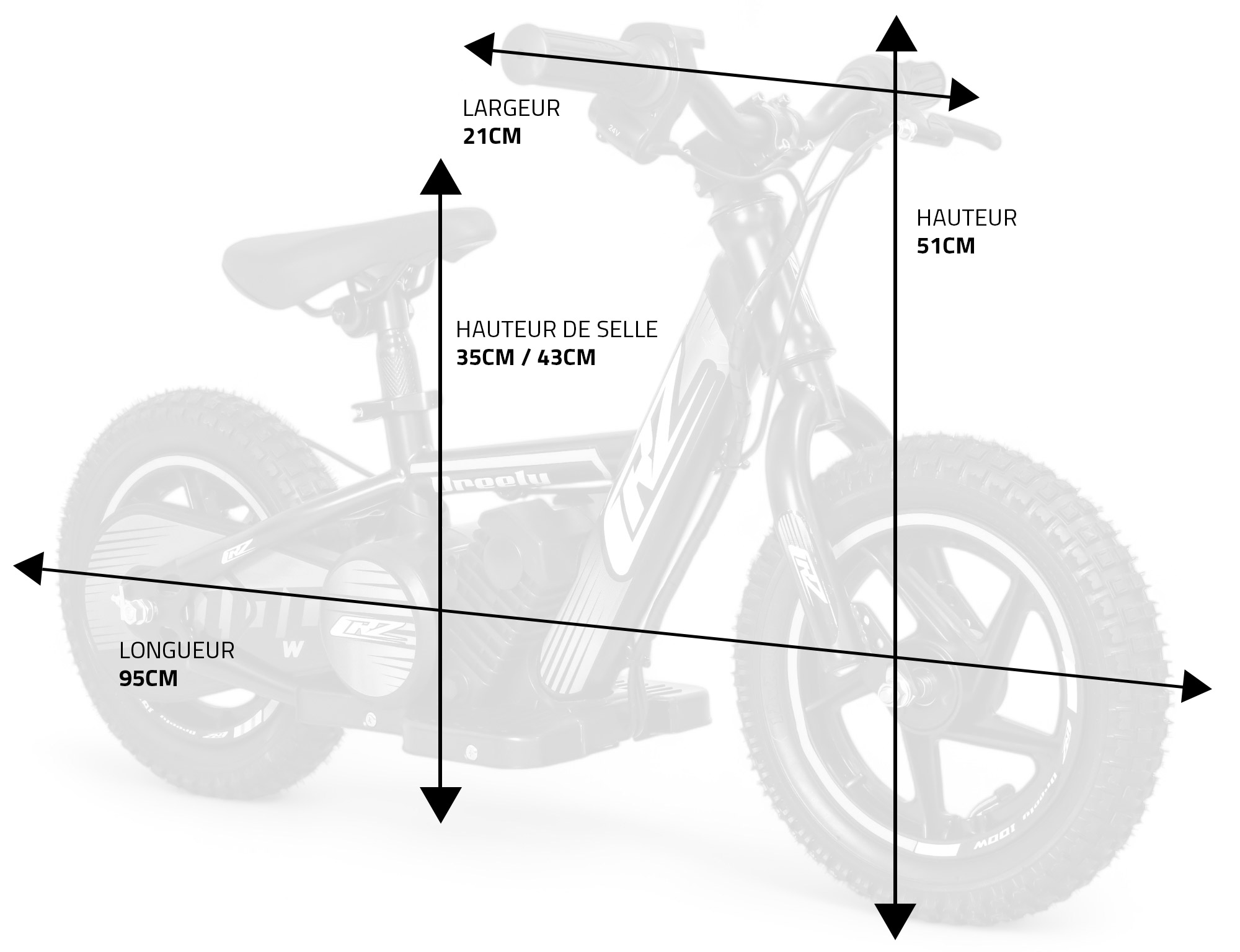 Dimensions et Taille à partir de 3 ans