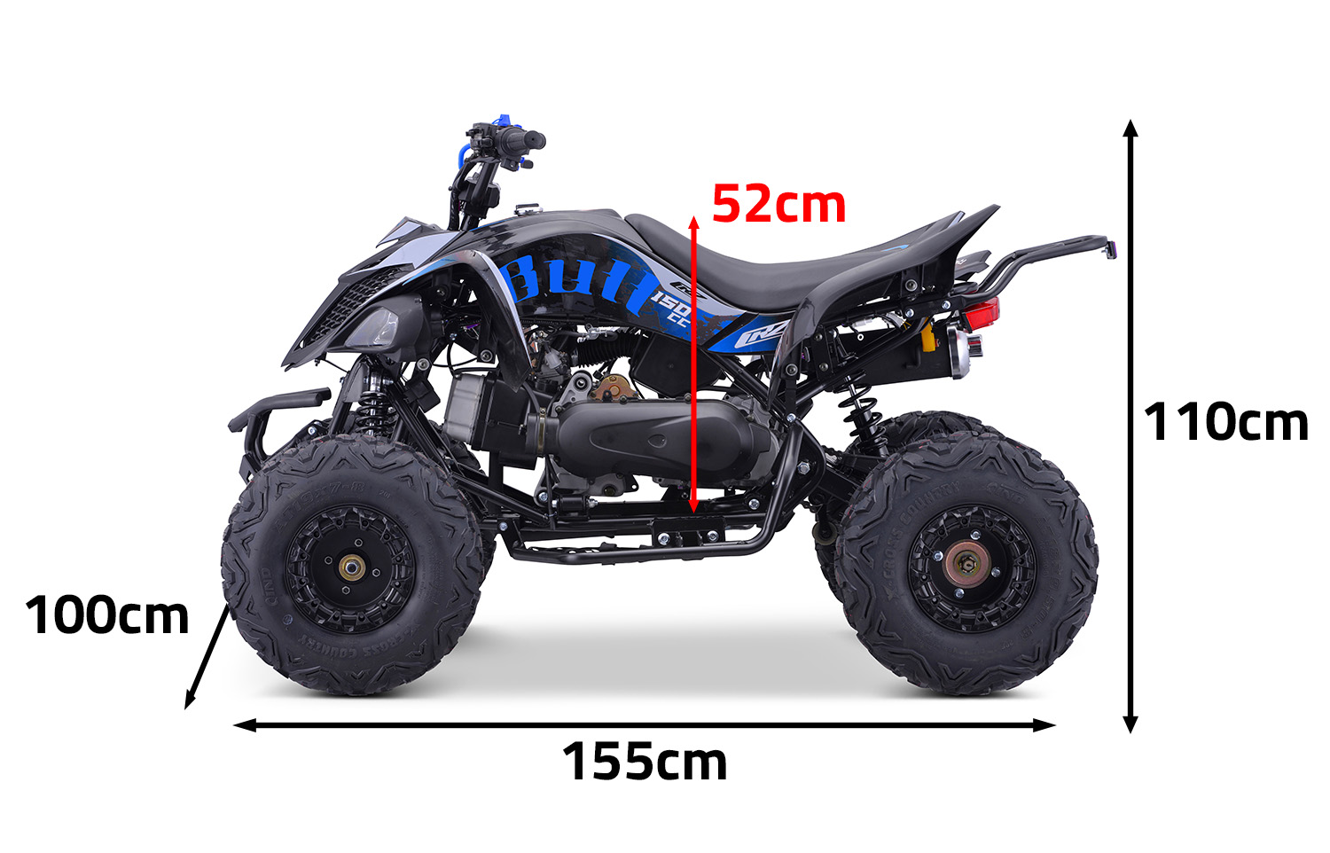 Quad CRZ Bull Adulti da 1m50 