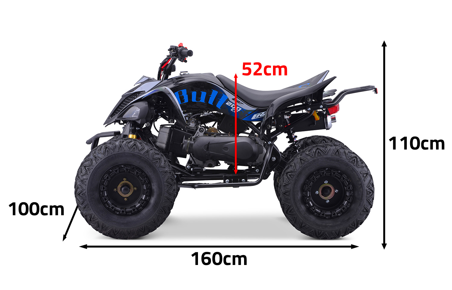 Quad CRZ Bull Adulti da 1m50 