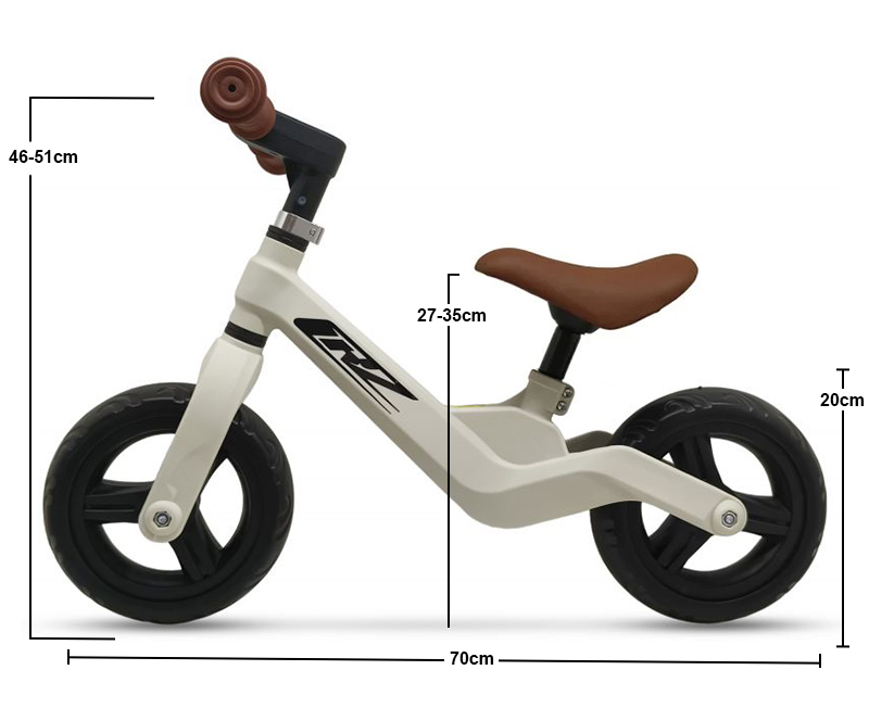 Dimensioni e dimensioni adatte a bambini da 1 a 3 anni (da 75 cm)